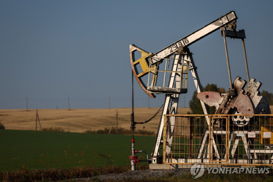 러시아 타타르스탄에 소재한 원유펌프잭의 모습 [연합뉴스 자료사진]